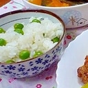 グリンピースご飯